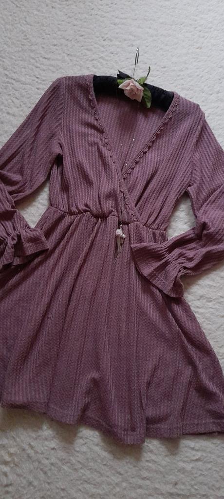 Pudrové áčkové mini šaty, xs