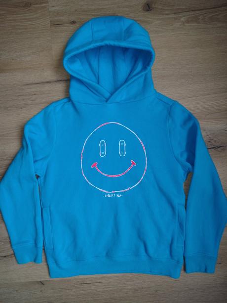 Dětská mikina s kapucí next 152 smajlík/skateboard, next,152