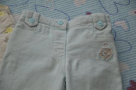 Modré manžestrové kalhoty s výšivkami, early days, early days,92