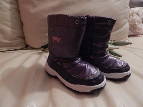 Fialove zimní botky na zips, 30
