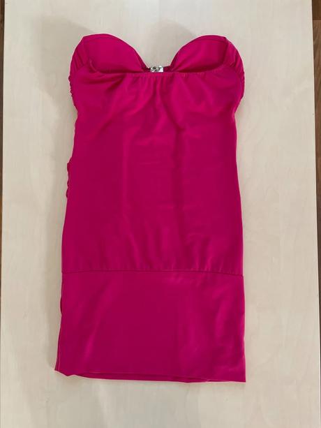 Minišaty se srdcem a řetízky, vel (2) cca xs-m, s