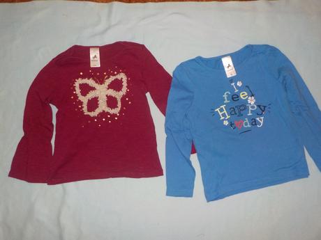 Tričko s dlouhým rukávem vel. 116    2 ks, palomino,116