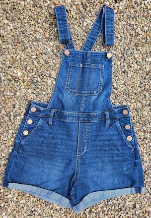 N88	dívčí luxusní riflové laclové kraťasy vel. 152, denim,152