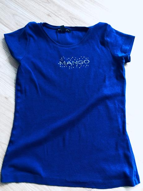 Mango tricko modre - daruji, mango,xs