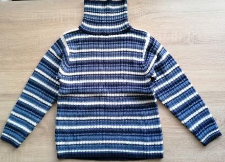 Pruhovaný rolák vel. 122-128, 128