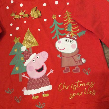 Vánoční tričko ,,peppa pig", 80