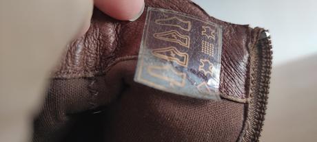 Hnědé kožené boty na klínku vel. 39, 39