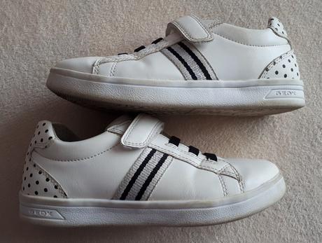 Dívčí boty, botky, bílé, geox, vel.32, geox,32