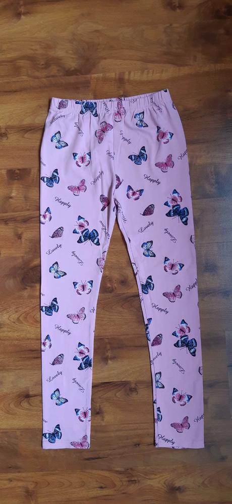 Nové dívčí legíny kugo 140 motýlci, kugo,140