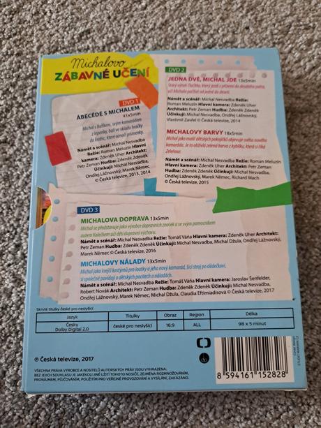 Michalovo zábavné učení, 3 dvd, 