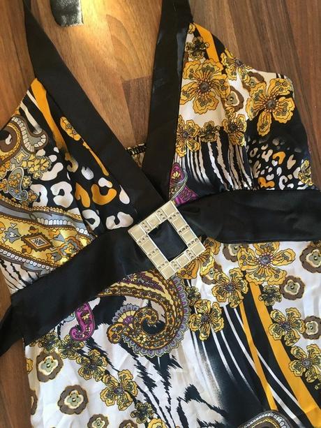 Satén vzor šatičky, vel xs-m, s