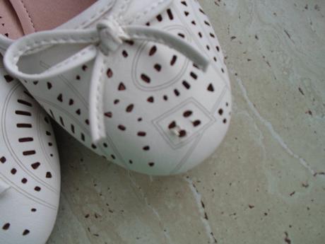 Bílé boty baleríny, 40