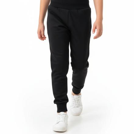 Detské softshellové kalhoty s fleecem, černé, 80 - 152