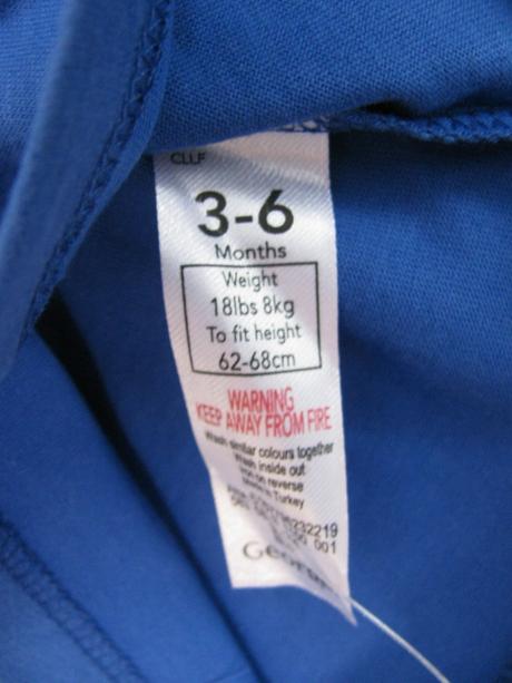 Modré bavlněné trička s nápisem-dvojčata, 68