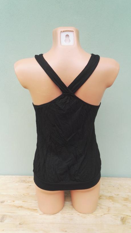 Černý zdobený top tunika mng - vel.s/m, s