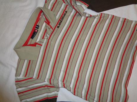 Luxusní pruhované tričko s límečkem - quiksilver, quiksilver,128