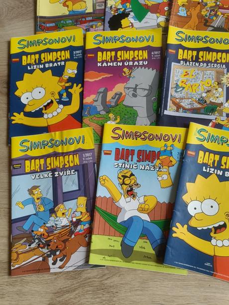Simpsonovi časopisy, 11 ks, rok 2017,