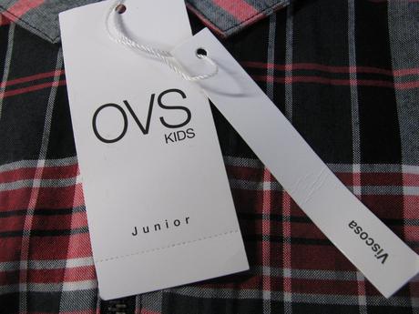 Dívčí károvaná viskozová košile na zip, ovs,164