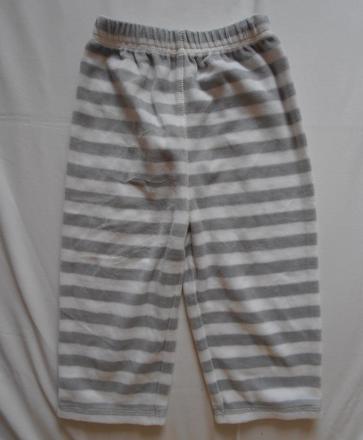 T41. pruhované sametové tepláky 9-12 měs., george,80