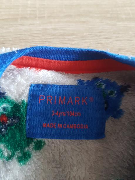 Fleesová mikina značky primark, velikost 3/4 roky., primark,98