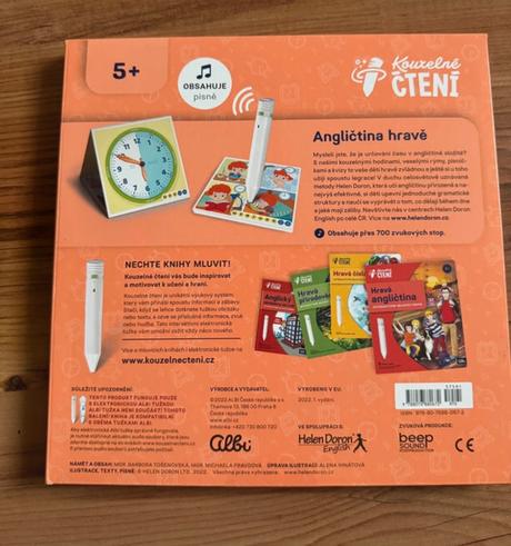 Kouzelné čtení-mluvící hodiny my english clock, 