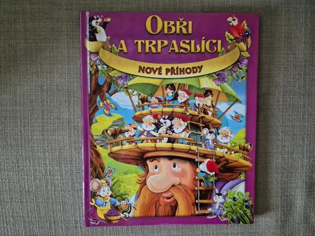 Dětská pohádková knížka obři a trpaslíci, 
