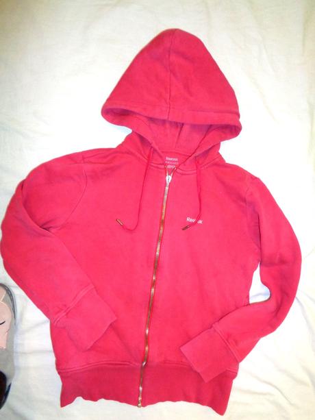 Červená mikina reebok, reebok,158