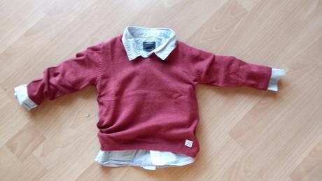 Červený svetr...zara, zara,74