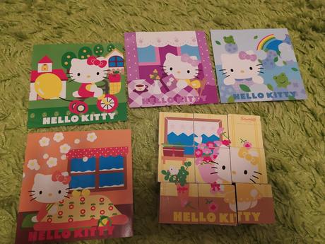 Dřevěné kostky hallo kitty, 