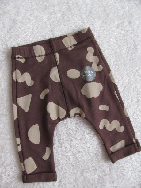 Bavlněné strečové baggy kalhoty-2ks, nutmeg,62