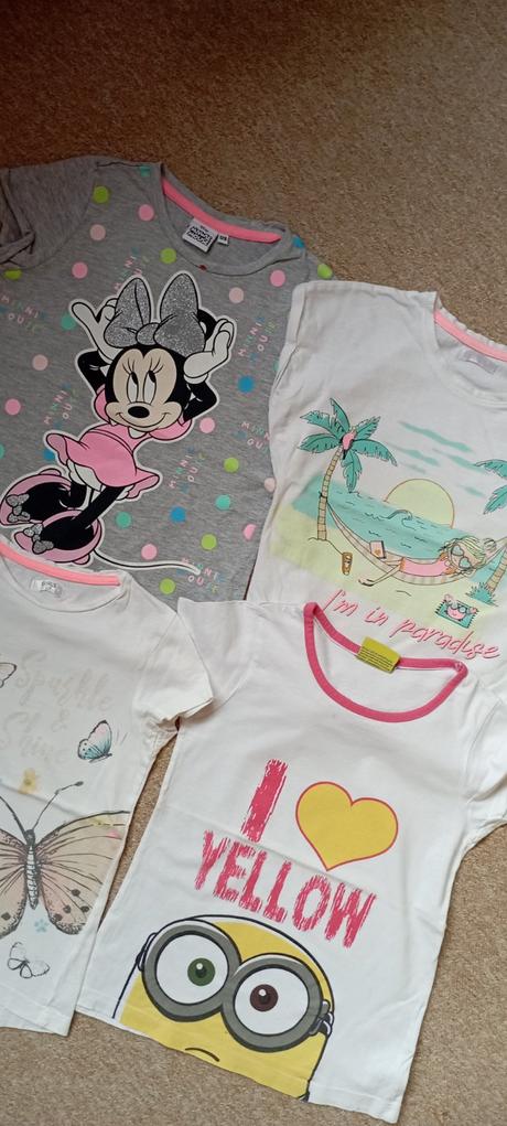 4x tričko zn."disney" vel."128", disney,128