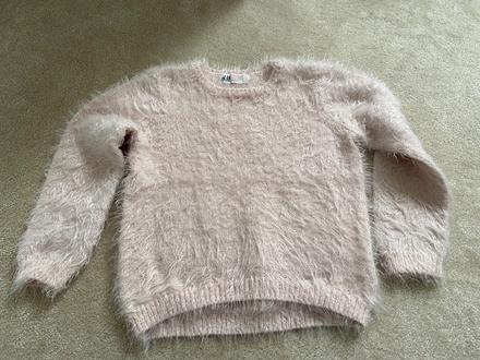 Chlupatý svetr, h&m,98
