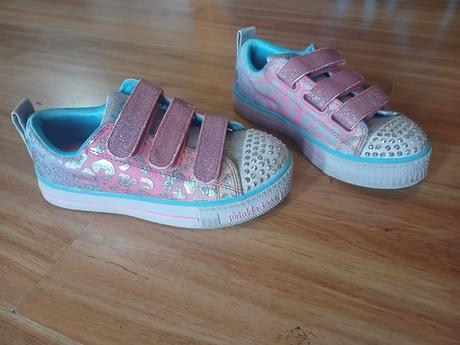Třpytivé svítící boty skechers, vel. 29, skechers,29