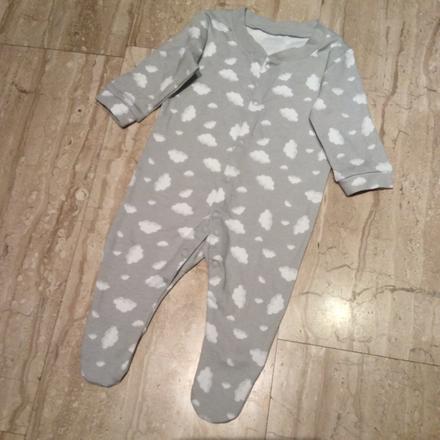 Bavlněný overal s obláčky, 68