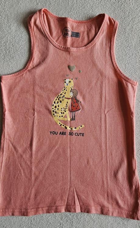 Dívčí kraťasy + tričko na ramínka, vel.134, pepperts,134