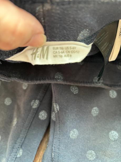 2x džegíny 116 h&m, h&m,116