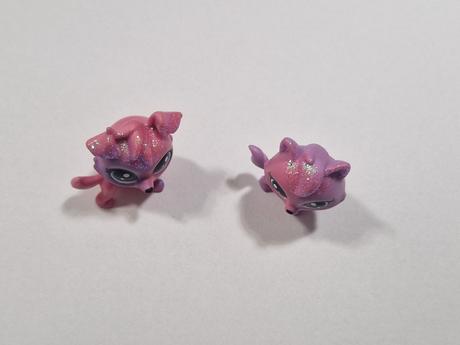 Littlest pet shop collie dazzlepink,viola twinkled,