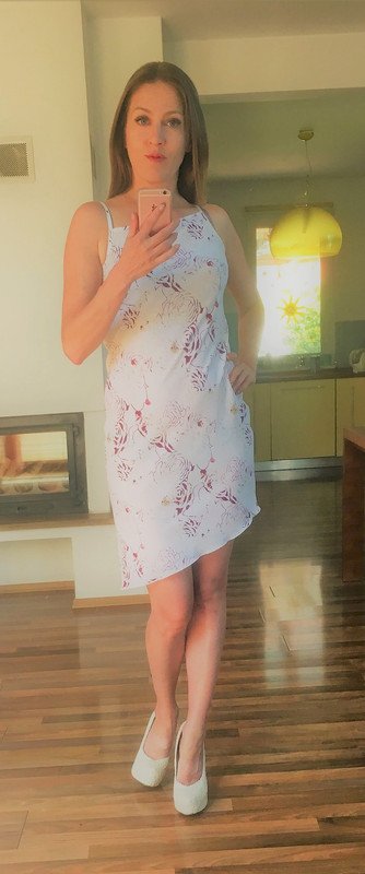 Bílé letní šaty, vel m, tipster, m