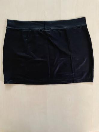 Tenká minisukně vzhled koženka, vel cca s-m, feeli, s