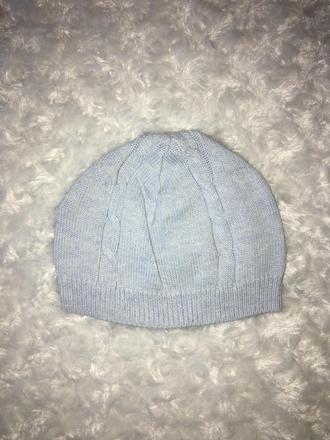 Modrá přízová čepička mothercare, mothercare,68