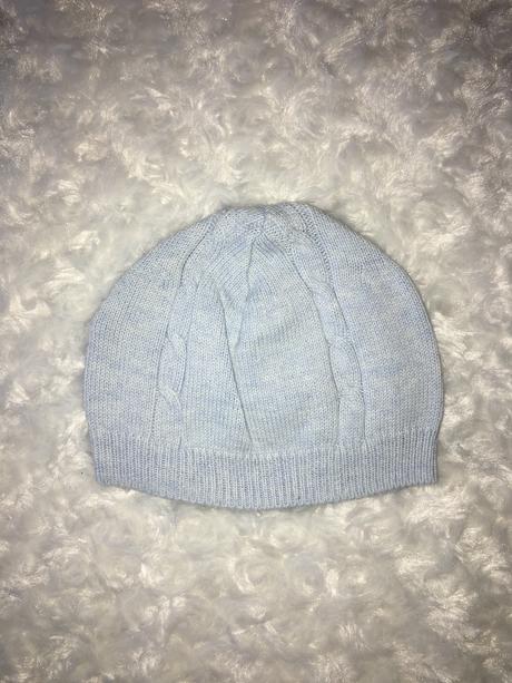 Modrá přízová čepička mothercare, mothercare,68