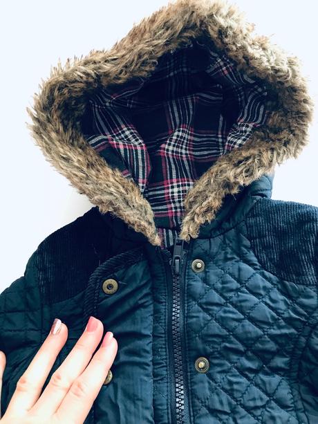 K/bunda modrá přechodová - v.18/24 měs., f&f,92