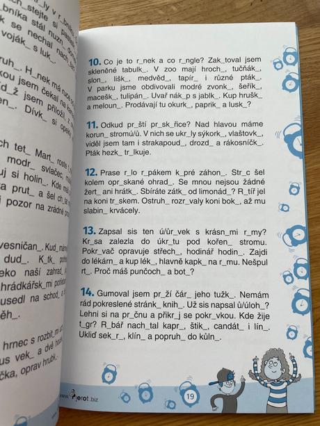 Pětiminutovky čeština 2. ročník zš, 