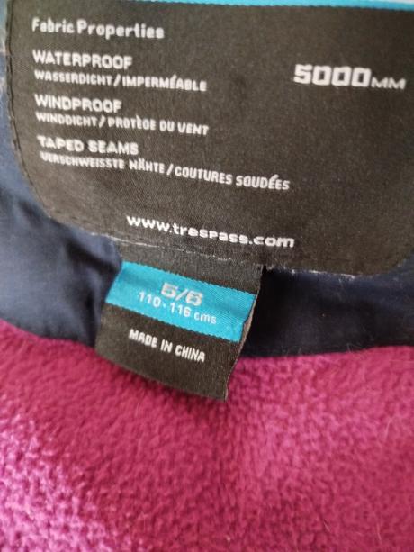 Bunda zn. trespass vel.110, 110