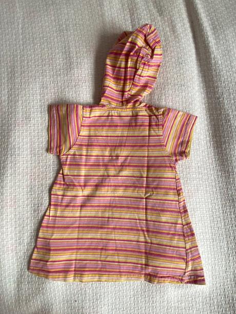 Šaty/tričko s kapucí vel. 80/9-12 měs, 80