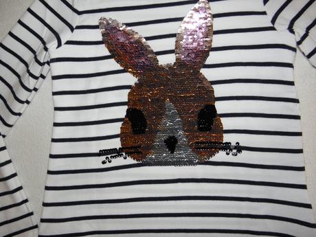 Tričko s přetáčecími flitry zn. h&m vel.122/128, h&m,122