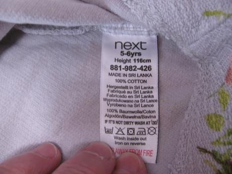 Bavlněné šedé dívčí šaty s kolovou sukní next, next,116