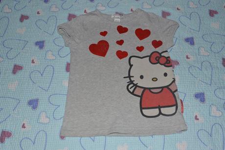 Bavlněné tričko s hello kitty, 116/ 122/128, h&m,116