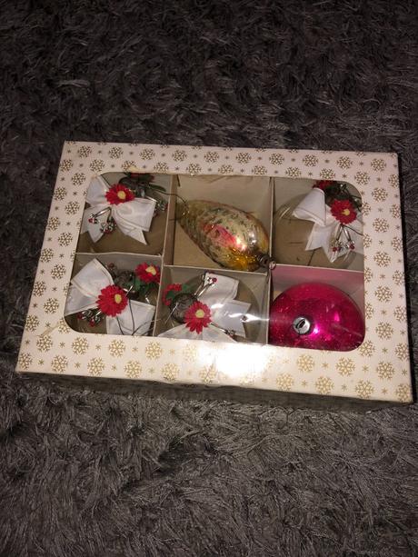 Retro / vintage vánoční ozdoby,