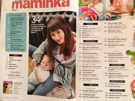 Časopis maminka 1,3-6/2017, 1/2018 (6 ks),